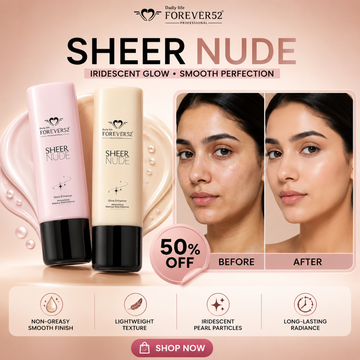 Daily Life Forever52 Sheer Nude Glow Enhancer | Iridescent Luminous Glow | Deep Hydration | Flawless Makeup Base