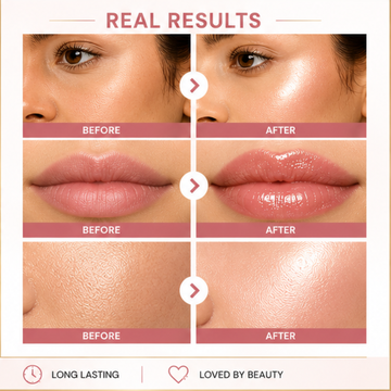 Stila Heavens Hue Highlighter + FREE Staze 2-in1 (Matte + shine) Lip Gloss – Instant Radiant Glow, Plump & Shine Face with Highlighter  – Silky Smooth, Long-Lasting Luminous Finish – Luxurious Glow + FREE Plump Lip Gloss