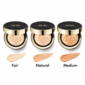 Age 20's Glowy 3 in 1Cushion Foundation - Skin Care + Glow + Tint - 71% Essence & SPF 50+ - Flawless Coverage, Instant Glow & Deep Hydration